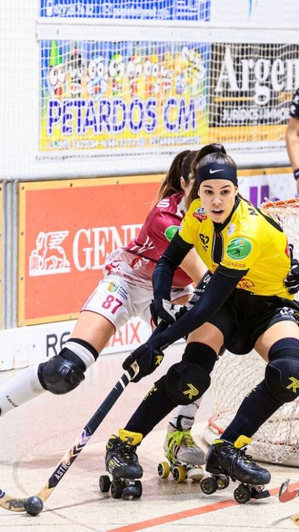 Un momento del partido del Esneca Fraga