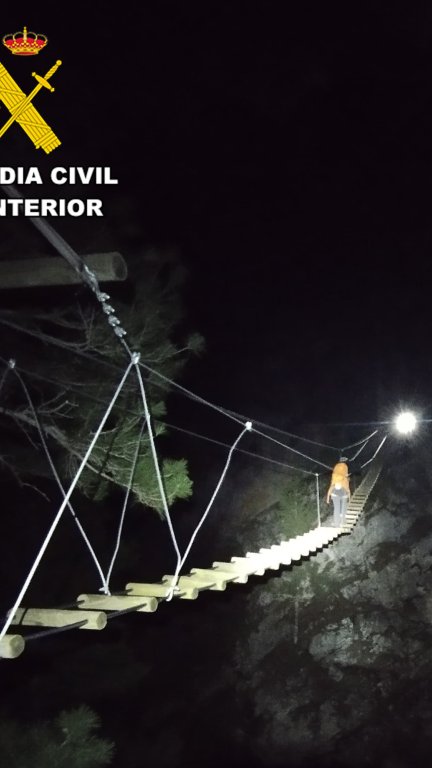 El rescate se produjo durante la noche del sábado. / Guardia Civil