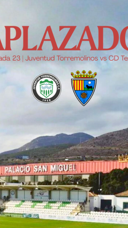 Anuncio del aplazamiento del partido en Torremolinos