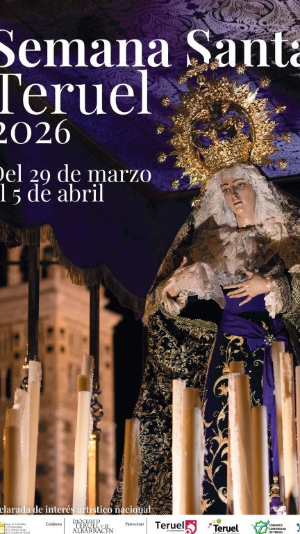 El autor, Xavi Urrios, dice haber buscado una imagen "seria y elegante". / Facebook de Junta de Cofradías y Hermandades de Teruel