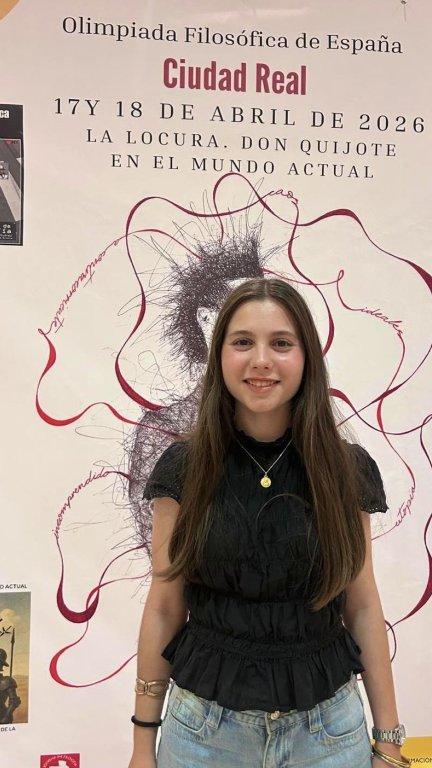 Imagen de la ganadora en Olimpiada Nacional de Filosofía . / Colegio Sansueña