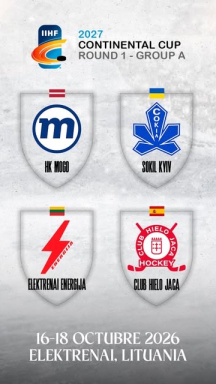 El Club Hielo Jaca disputará la Copa Continental 2027. Foto: CH Jaca