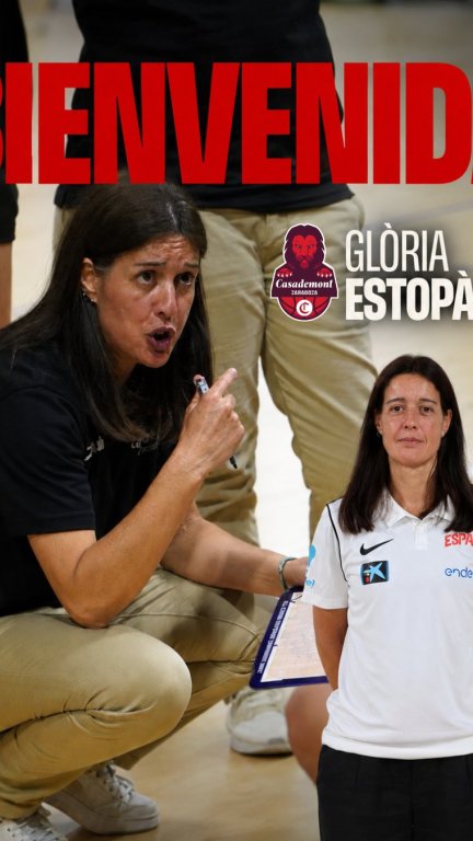 Glòria Estopà se incorpora al staff técnico de Casademont Zaragoza.