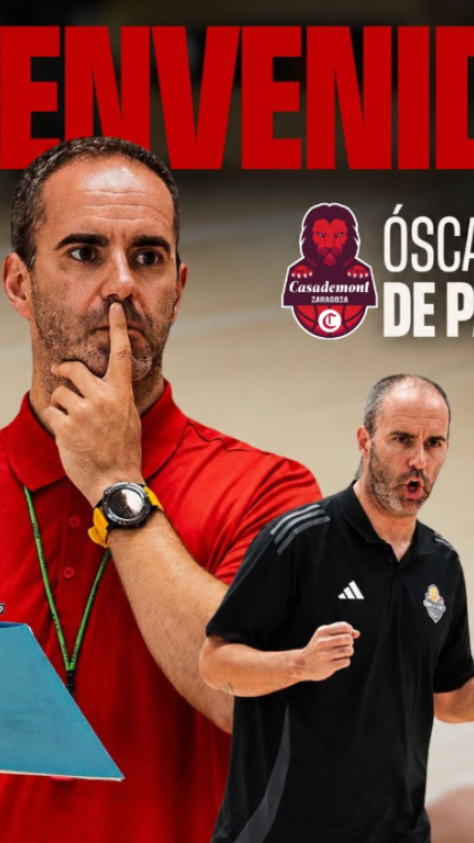 Óscar de Paula, nuevo entrenador del Casademont Zaragoza U22.