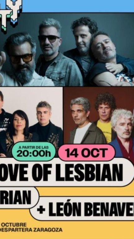 Love of Lesbian, Dorian y León Benavente acutarán en Espacio Zity el 14 de octubre.