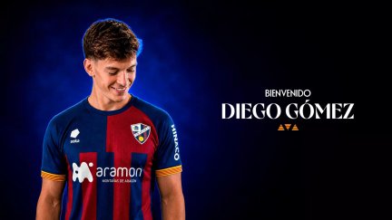 Diego Gómez, nuevo jugador de la SD Huesca.