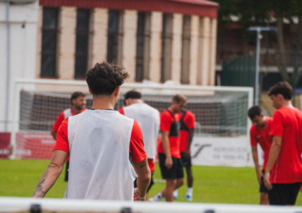 Imagen de un entrenamiento del CD Teruel.