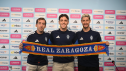 Rubén Díez, Jokin Gabilondo y Sergio Escudero, durante su presentación