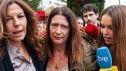 Leire Díez a su llegada a los juzgados de Plaza de Castilla para declarar