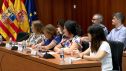 En la eunión han participado veintena de personas con representantes de distintas instituciones y cinco jueces de Violencia sobre la Mujer de Zaragoza