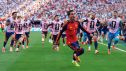 Ferrán Torres celebra su gol ante Argentina