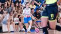 Patricia, durante un encuentro la pasada temporada.