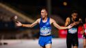 Eduardo Menacho tras lograr la medalla.