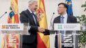 El presidente de Aragón, Jorge Azcón, junto a Andy Wu, director general de CSE.