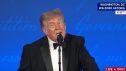 Trump el viernes pasado en la Cena de Corresponsales de la Casa Blanca.