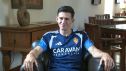 Lucas Terrer, durante su entrevista con Aragón Deporte