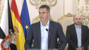 Pedro Sánchez comparece en Ceuta tras la crisis migratoria en la ciudad autónoma.