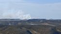 La columna de humo del incendio en el PTR era visible desde diferentes puntos de la capital aragonesa.