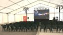 En Épila se ha preparado una gran carpa de 1.000 metros cuadrados con una pantalla gigante para difundir para contenidos divulgativos y científicos.