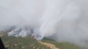El fuego de Las Peñas de Riglos avanza en una zona de difícil acceso.