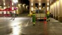 Durante los dos primeros días de las fiestas los equipos de limpieza han utilizado más de 160.000 litros de agua con productos desinfectantes y desodorizantes en Huesca.