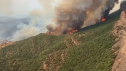 El incendio en Las Peñas de Riglos durante este jueves, 13 agosto.