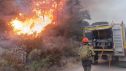 Operativo de extinción en el incendio de Las Peñas de Riglos. / Infoar