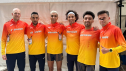 El equipo español de maratón que ha participado en el Campeonato de Europa de Birmingham.