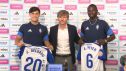 Joaquín Delgado y Peter Ademo, presentados con el Real Zaragoza
