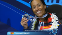 Teresa Perales posa con la medalla de plata.
