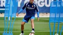 Ander Herrera entrenando con el Real Zaragoza