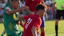 Imagen del partido de pretemporada entre CD Teruel y SD Huesca
