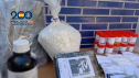 Material incautado por la Policía.