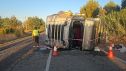 El accidente provocó el corte de la A-23.