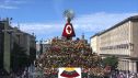 Miles de oferentes participan en la Ofrenda de Flores de Zaragoza