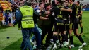 Locura colectiva tras el 4-4 del Real Zaragoza en el campo del Atlético Madrileño