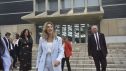 La vicepresidenta segunda y ministra de Trabajo, Yolanda Díaz, durante la celebración del  VI Congreso Nacional del Sindicato de Inspectores de Trabajo y Seguridad Social (SITSS), a 16 de octubre de 2026, en Huesca.