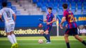 Una imagen del encuentro entre Barça Atlètic y Utebo.
