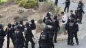 Miembros de la Policía Nacional participan en el operativo de este domingo en Ceuta