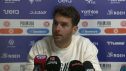 Ibai Gómez durante la rueda de prensa posterior al partido ante el CE Europa