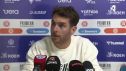 Ibai Gómez en la rueda de prensa tras el partido ante el CE Europa