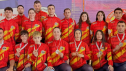 Altimasveres,Bernal y Royo, segundo,tercero y cuarto, (de izq a dcha) posan con sus medallas