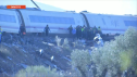 Imagenes del rescate del accidente de tren en Urda.