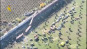 Imagen aérea del accidente de tren en Urda./ Guardia Civil