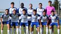 La plantilla del Real Zaragoza posa antes de un partido de pretemporada