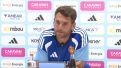 El entrenador del Real Zaragoza, Ibai Gómez, en rueda de prensa.