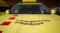 Ambulancia en la sede del SEM, en L'Hospitalet de Llobregat (Barcelona).