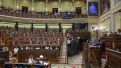 El presidente del Gobierno, Pedro Sánchez, interviene en el pleno en el que se debate y vota los decretos de vivienda del Gobierno celebrado este viernes en el Congreso.
