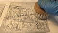 El cuaderno del pintor Salvador Gisbert tuvo que ser restaurando cuando llegó al Museo de Teruel en 2019. / Aragón TV