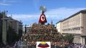 Miles de oferentes participan en la Ofrenda de Flores de Zaragoza